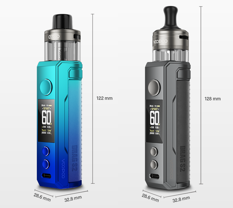Размеры Drag S2 