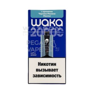 Электронная сигарета WAKA soPRO 20000 Blue Razz Mint  (Черника малина ментол)