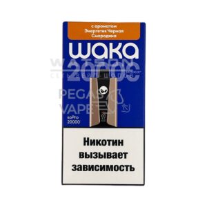 Электронная сигарета WAKA soPRO 20000 Vimbull Ice  (Энергетик черная смородина)