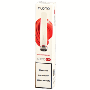 Электронная сигарета PLONQ PLUS PRO 4000 (Кислый гранат)