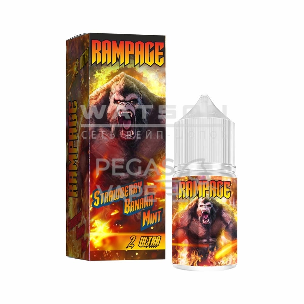 Жидкость RAMPAGE Ultra 2 Strawberry Banana Mint (Клубника Банан Мята) 30 мл 2% (20 мг/мл) Strong Жидкость RAMPAGE Ultra 2 Strawberry Banana Mint (Клубника Банан Мята) 30 мл 2% (20 мг/мл) Strong