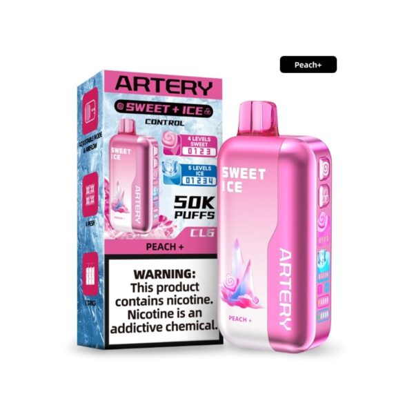 Электронная сигарета Artery CL6 50000 (NIC+ICE edition)  (Персик)