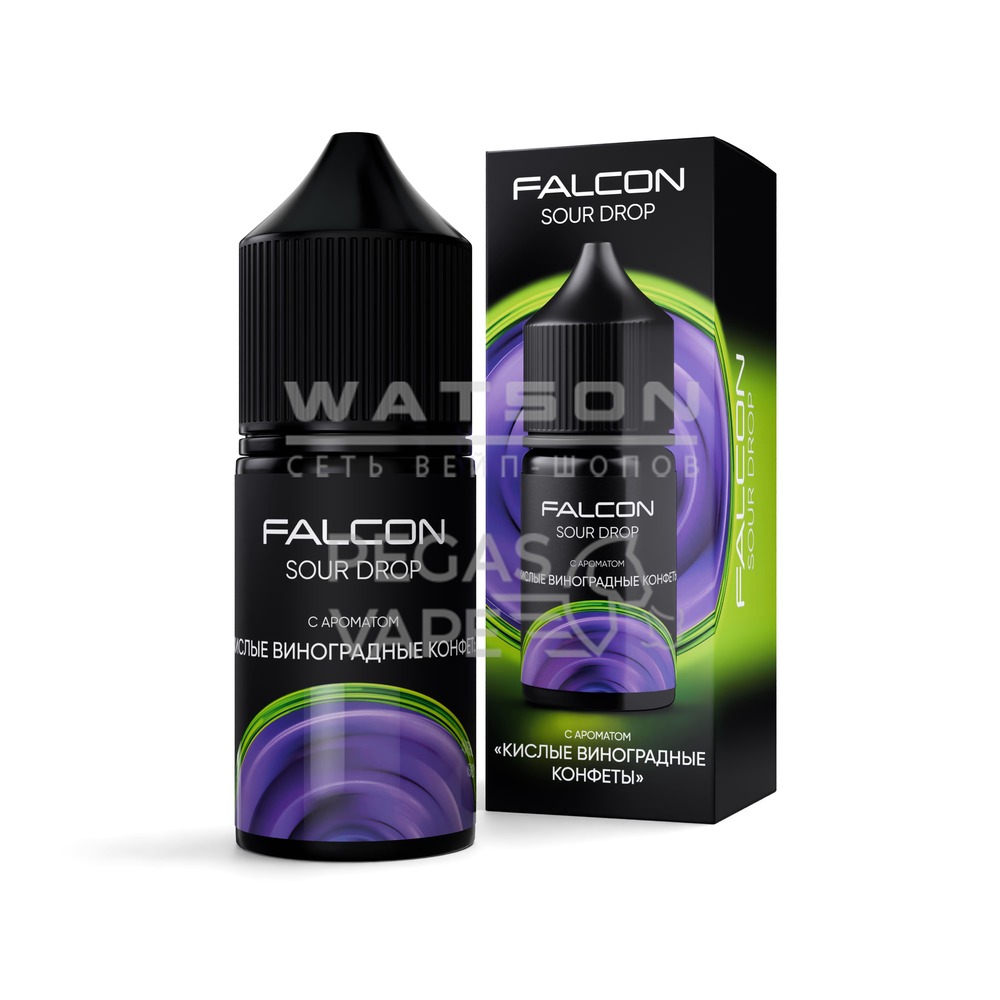 Жидкость FALCON SOUR DROP 30 мл  (Кислые виноградные конфеты) 30 мл 2% (20 мг/мл)