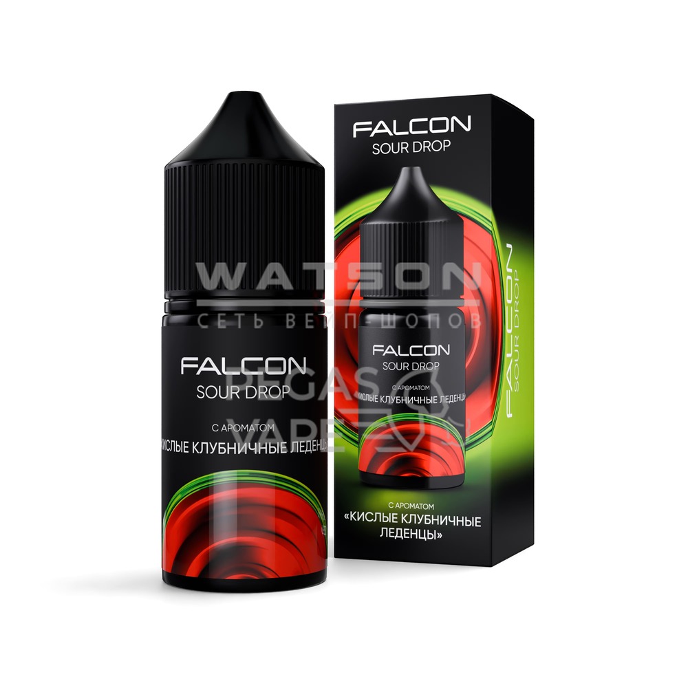 Жидкость FALCON SOUR DROP 30 мл  (Кислые клубничные леденцы) 30 мл 2% (20 мг/мл)