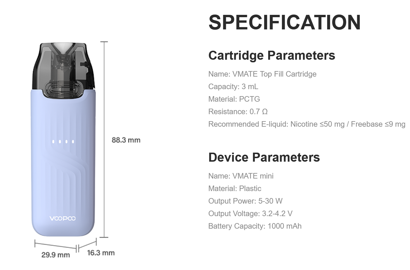 VMATE Mini POD Kit