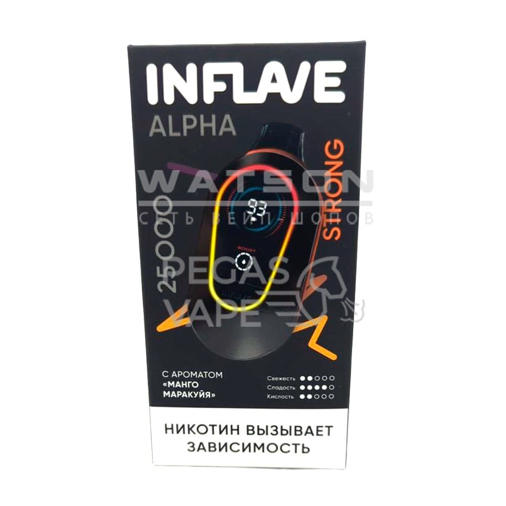 Электронная сигарета INFLAVE ALPHA 25000 STRONG (Манго маракуйя)