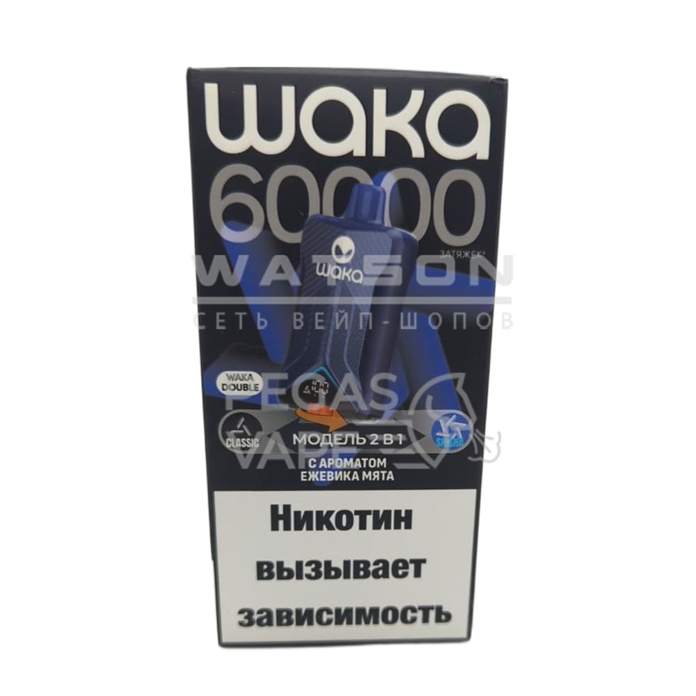 Электронная сигарета WAKA DB 60000 (Ежевика мята)