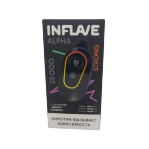 Электронная сигарета  INFLAVE ALPHA 25000 STRONG (Яблоко ежевика)
