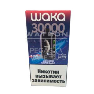 Электронная сигарета WAKA JUPITER DM 30000 EXTRA  (Кислое яблоко)