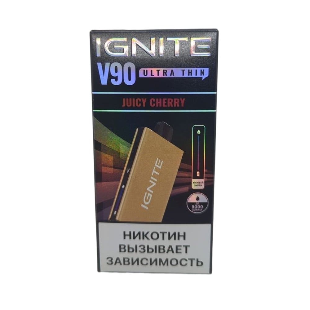 Электронная сигарета IGNITE V-90 (9000) GOLD  (Сочная вишня)