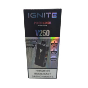 Электронная сигарета IGNITE V-250 (25000) BLACK (Персик манго)