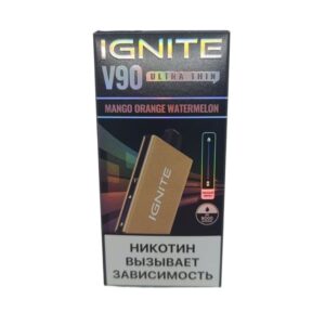 Электронная сигарета IGNITE V-90 (9000) GOLD  (Манго апельсин арбуз)