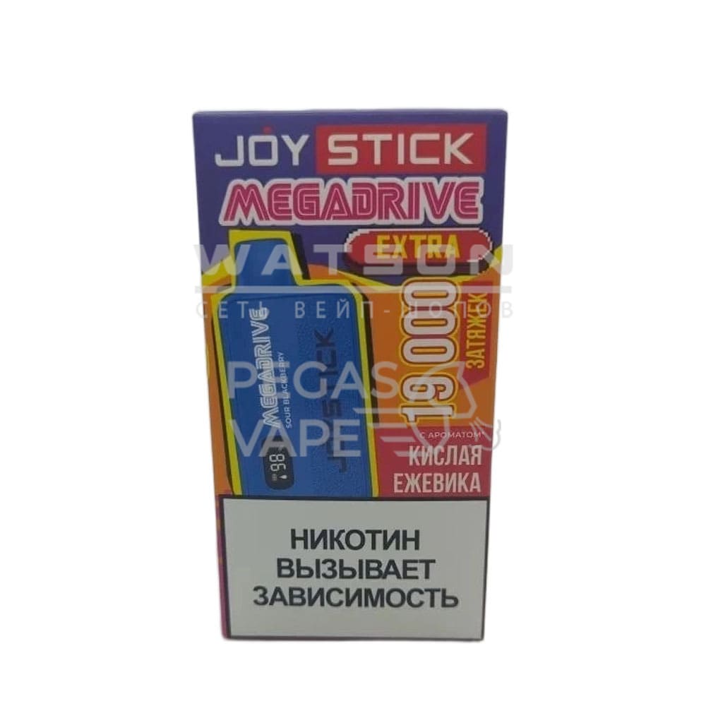 Электронная сигарета JOYSTICK Mega Drive Extra 19000 (Кислая ежевика)