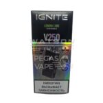 Электронная сигарета IGNITE V-250 BLACK (Лимон лайм)