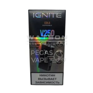 Электронная сигарета IGNITE V-250 BLACK (Кола)