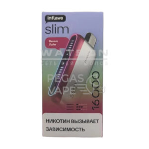 Электронная сигарета INFLAVE SLIM 16000 (Вишня лайм)