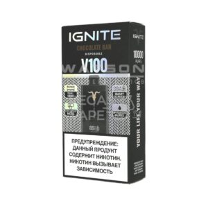 Электронная сигарета IGNITE V-100 (10000) (Шоколад)