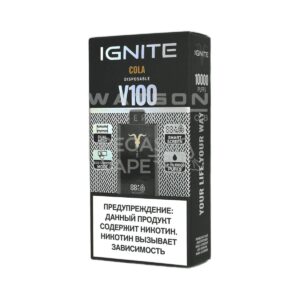 Электронная сигарета IGNITE V-100 (10000) (Кола)
