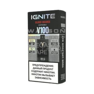 Электронная сигарета IGNITE V-100 (10000) (Красный апельсин)