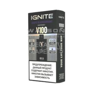 Электронная сигарета IGNITE V-100 (10000) (Виноград черная смородина)
