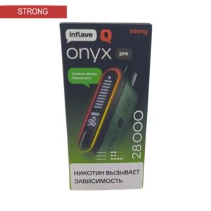 Электронная сигарета INFLAVE ONYX PRO STRONG 28000 (Зеленое яблоко лемонграсс)