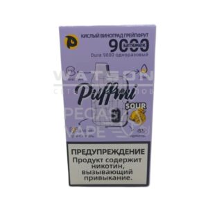 Электронная сигарета PUFF MI DURA NEW V2 9000 — Кислый виноград грейпфрут
