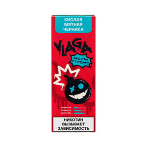 Жидкость VLAGA EXTRA STRONG — Кислая мятная черника 30 мл 2% (20 мг/мл)
