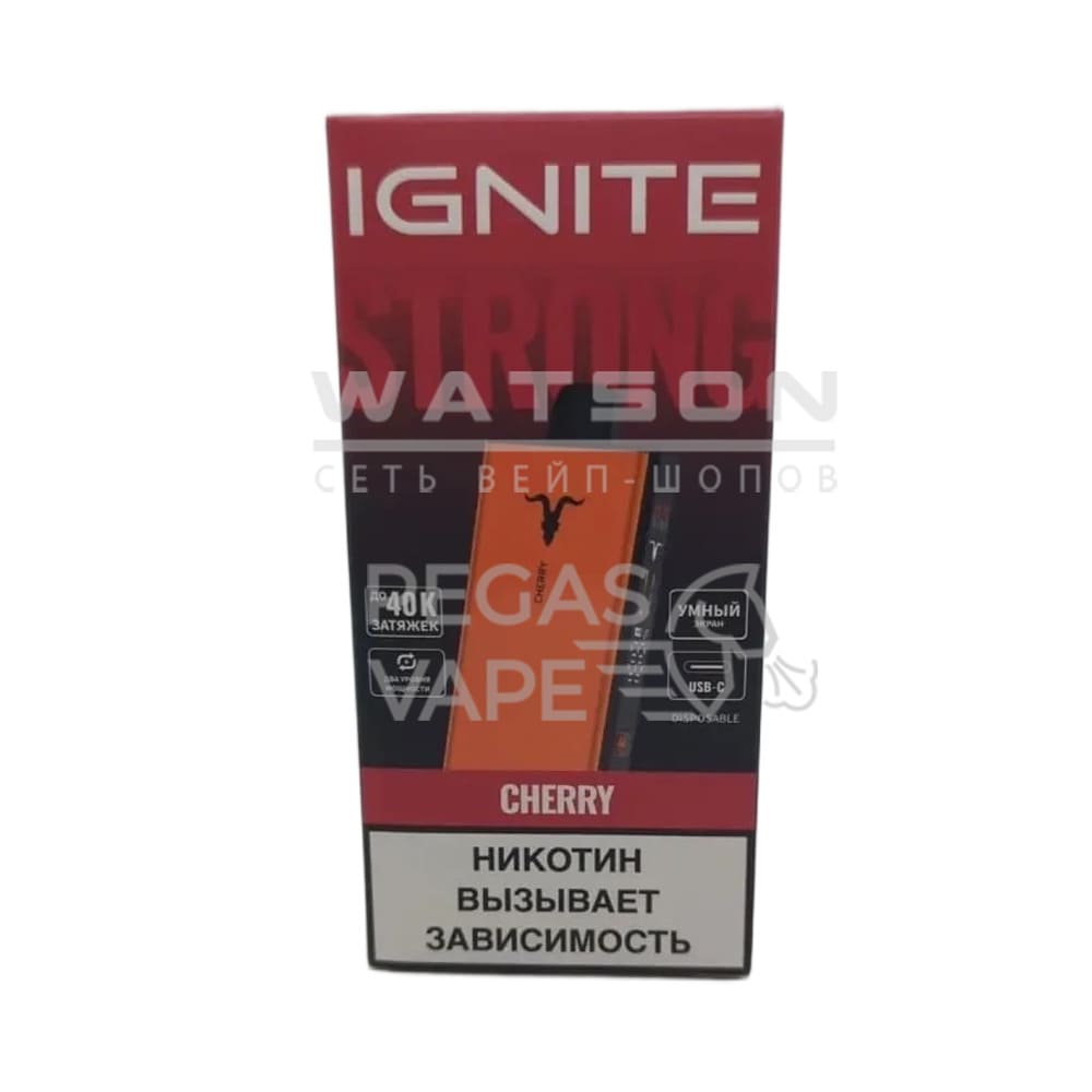 Электронная сигарета IGNITE 40000 Strong — Вишня